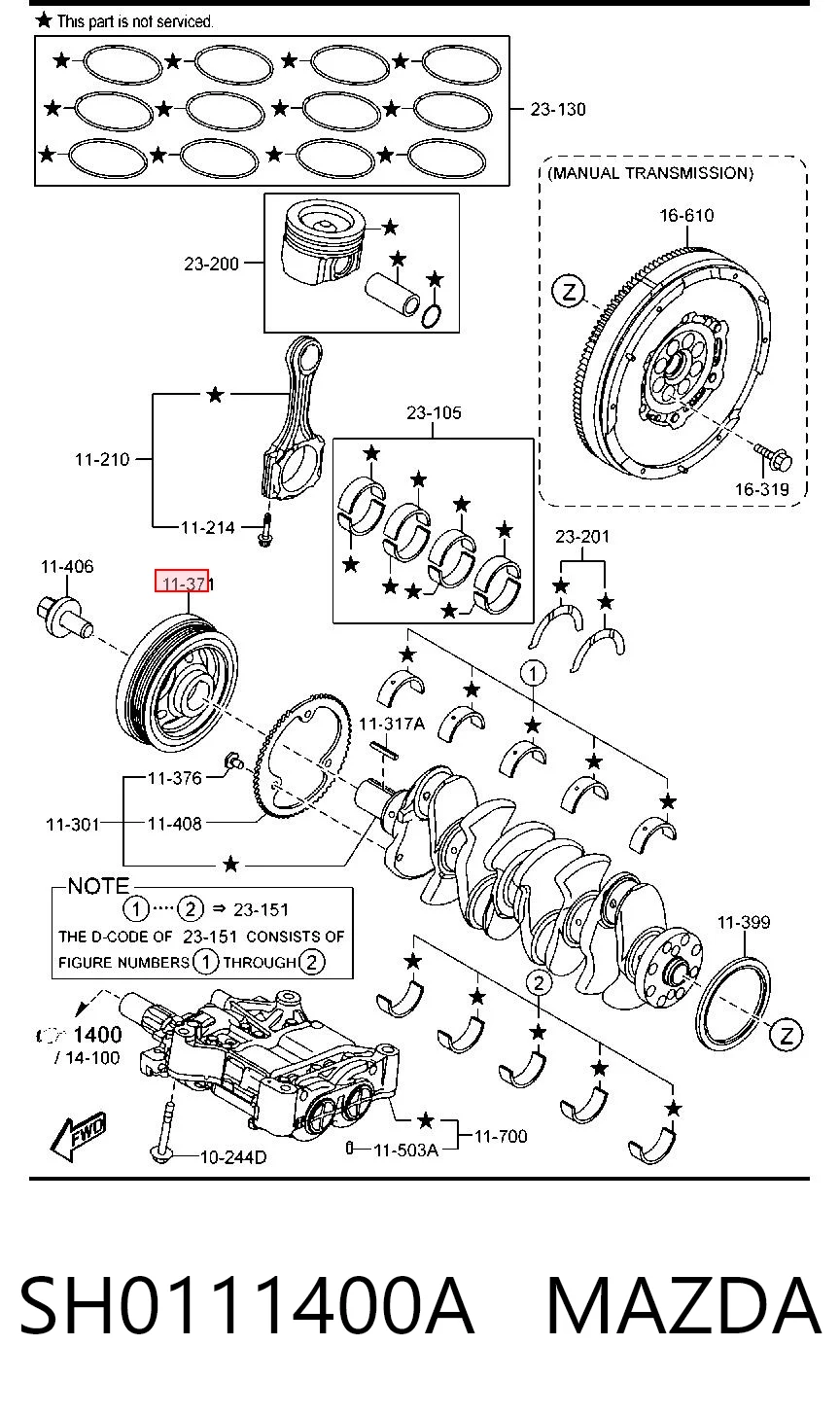 Polia de cambota Mazda 6  GJ, GL ao melhor preço