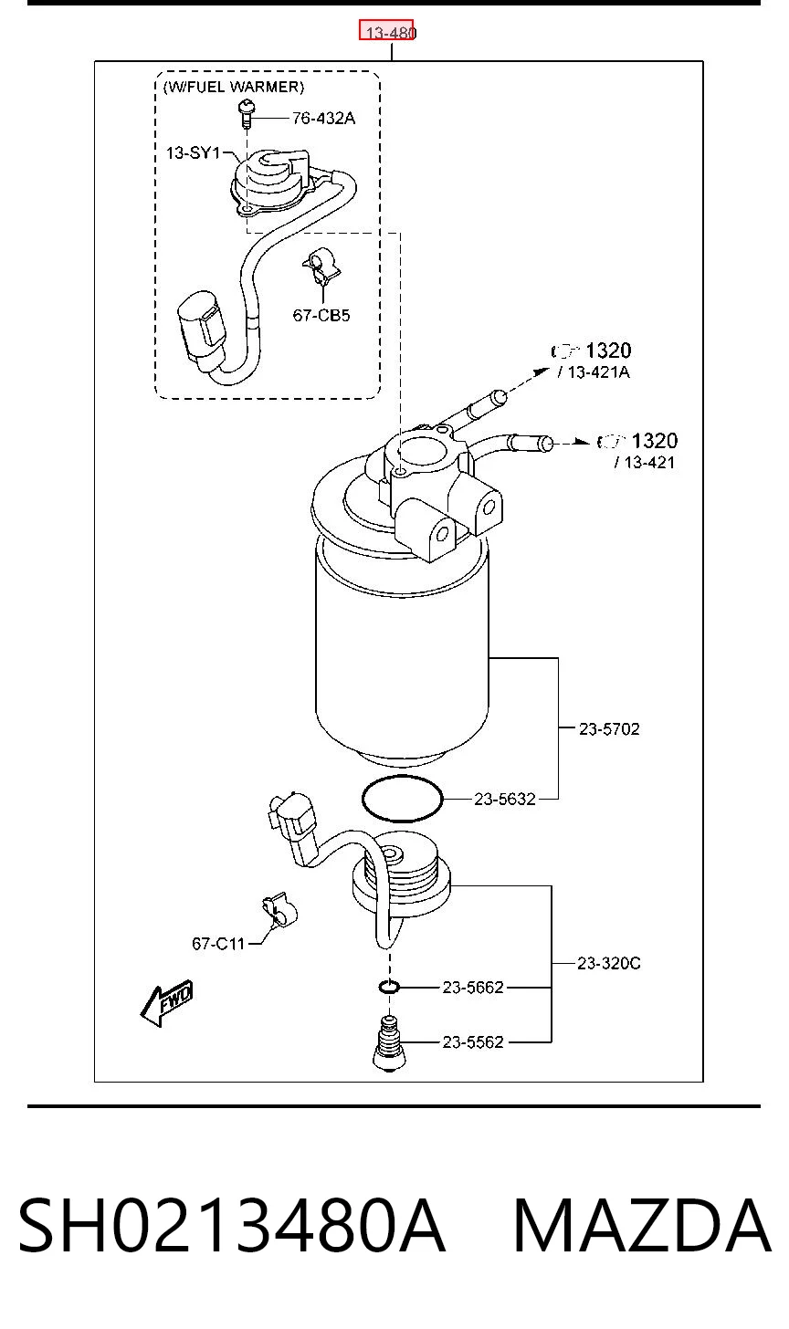 SH0213480A Mazda