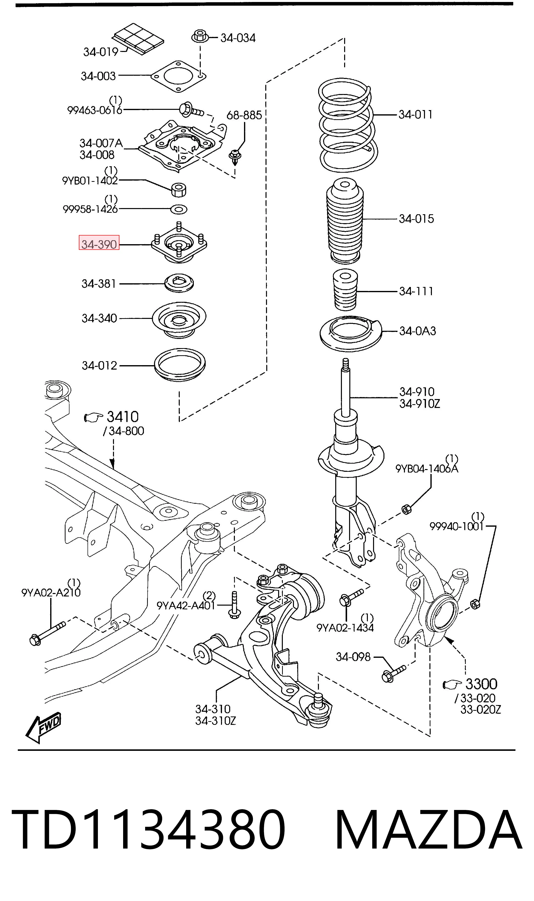 TD1134380 Mazda