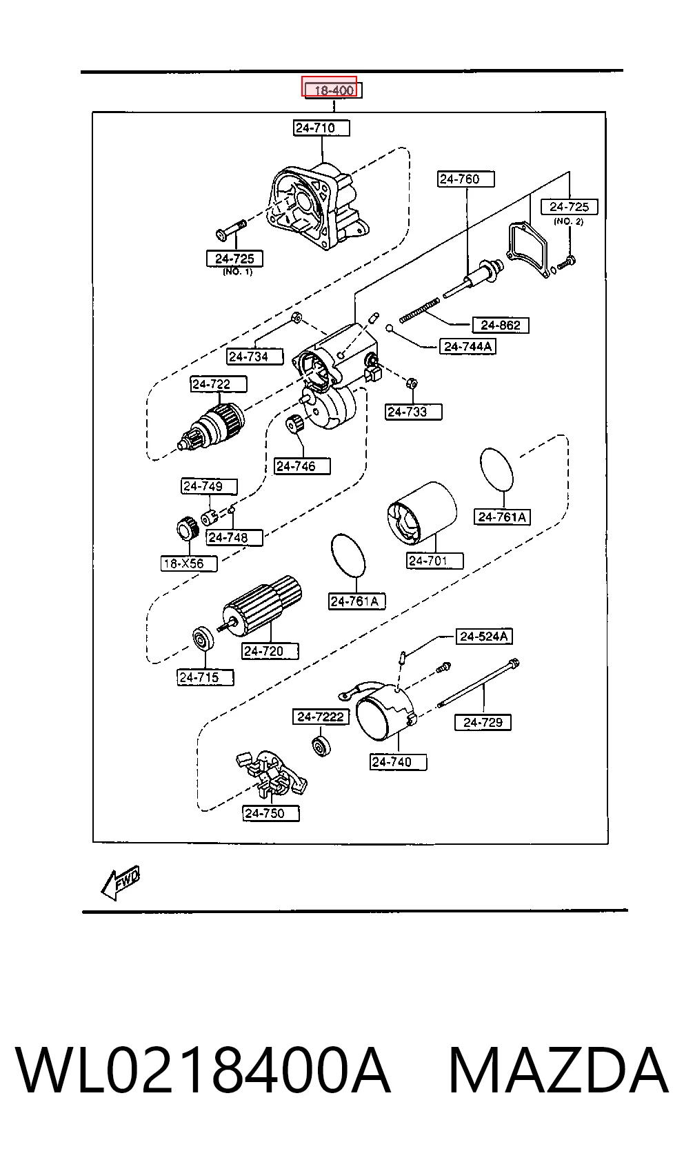 Motor de arranco para Ford Ranger ET