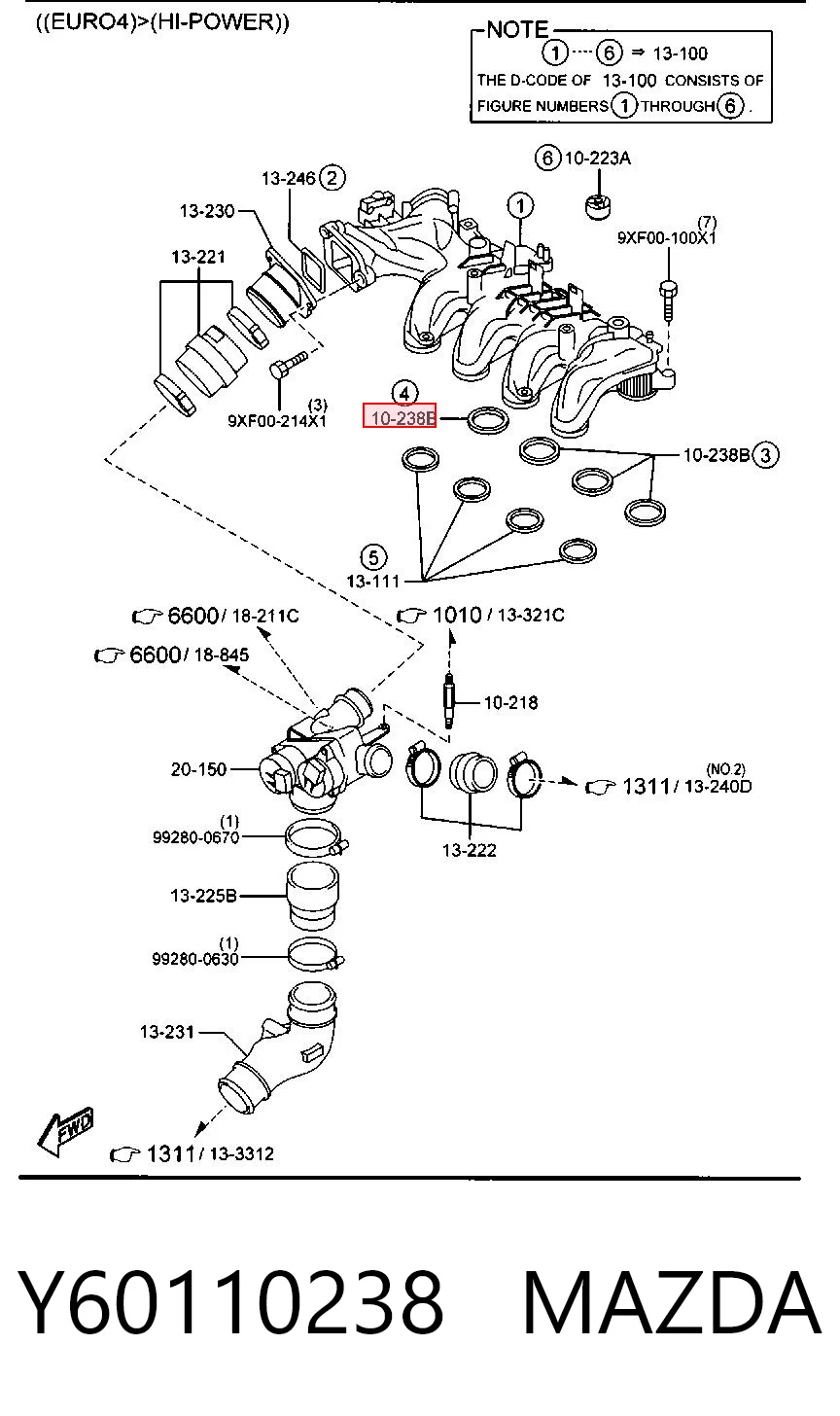 Y60110238 Mazda