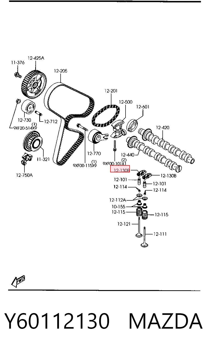 Balanceiro de válvula (balanceiro de válvulas) Volvo S40 I VS