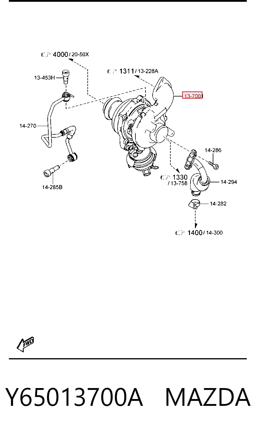 Y65013700A Mazda