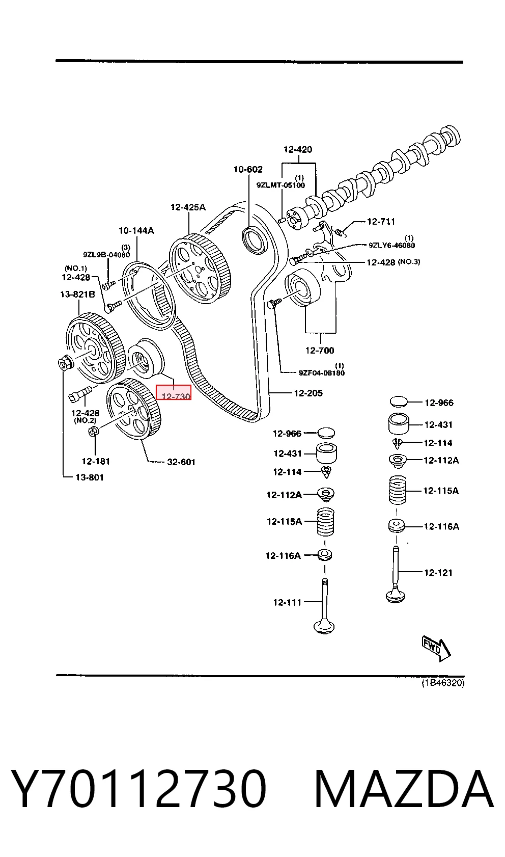 Y70112730 Mazda
