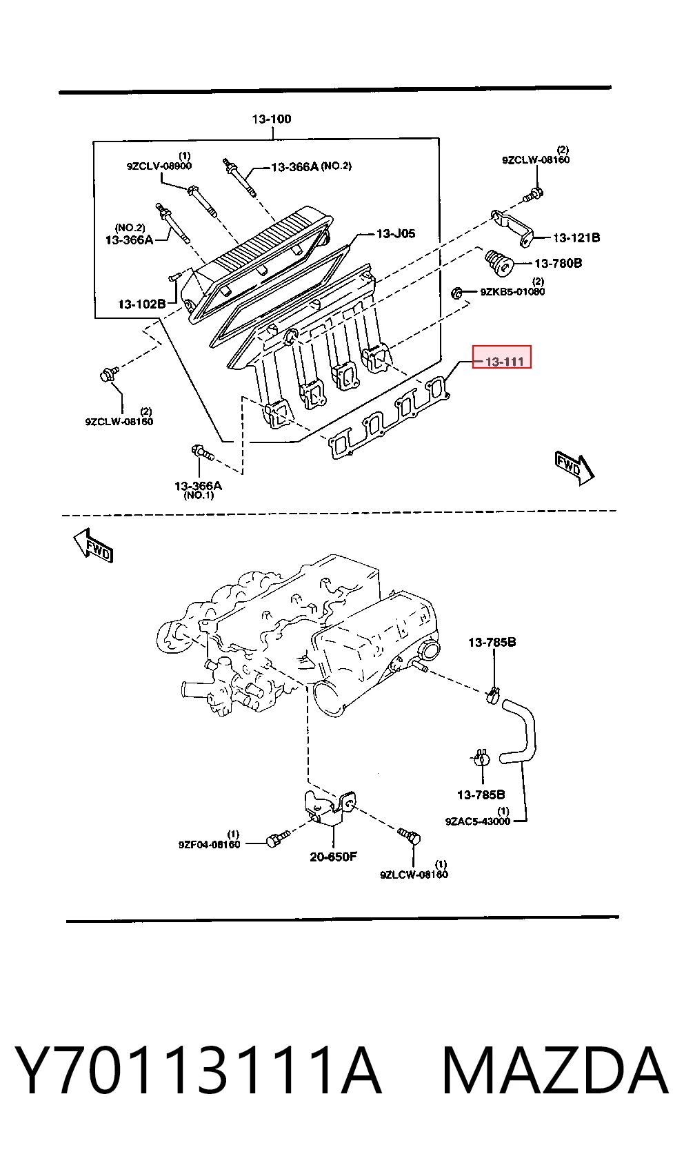 Y70113111A Mazda