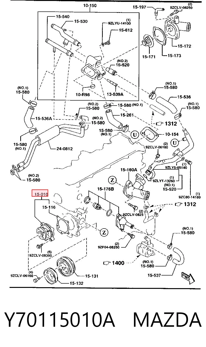 Y70115010A Mazda