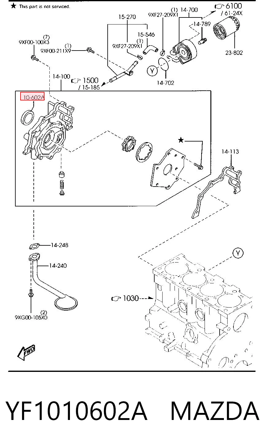  Vedação dianteira de cambota de motor Ford Fiesta Mk2 hatchback (FBD) (1983 - 1989) Mk2