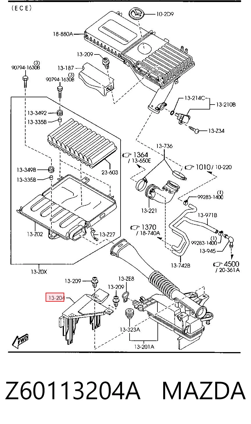 Z60113204A Mazda