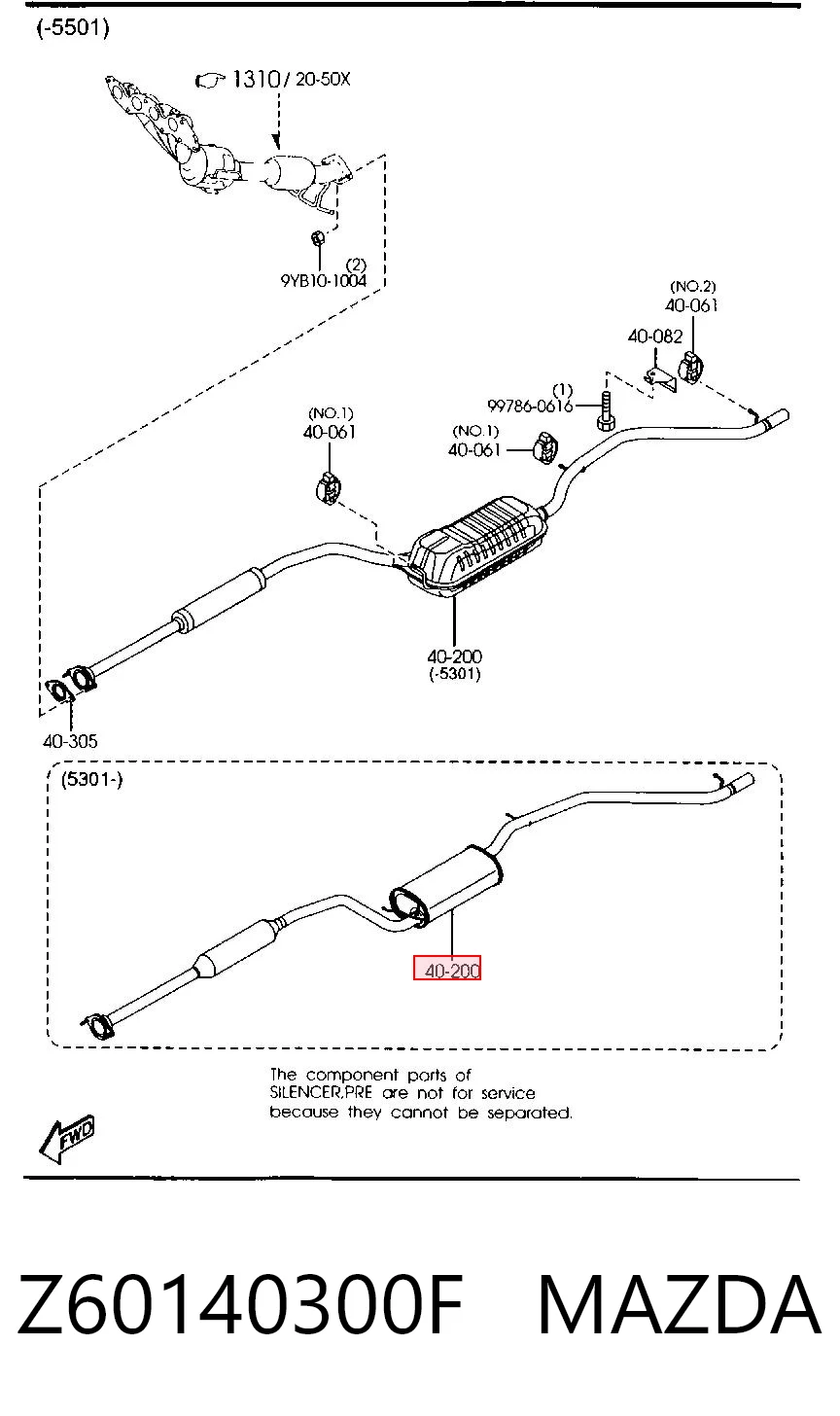 Z60140300F Mazda