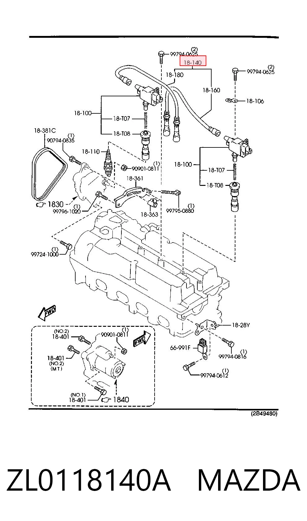 ZL0118140A Mazda