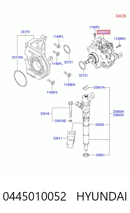 0445010052 Hyundai/Kia Bomba de combustível de pressão alta