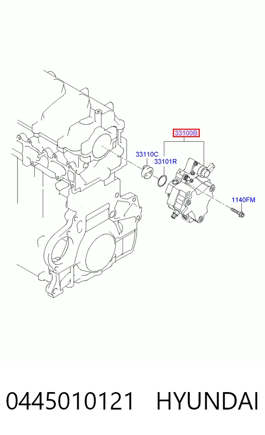  Bomba de combustível de pressão alta Hyundai I30 hatchback (FD) (2007 - 2011) 