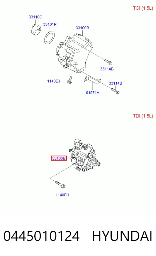  Bomba de combustível de pressão alta Hyundai Matrix monovolume (FC) (2005 - 2008) 
