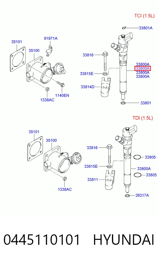 Injetor de injeção de combustível VAG 3380027000