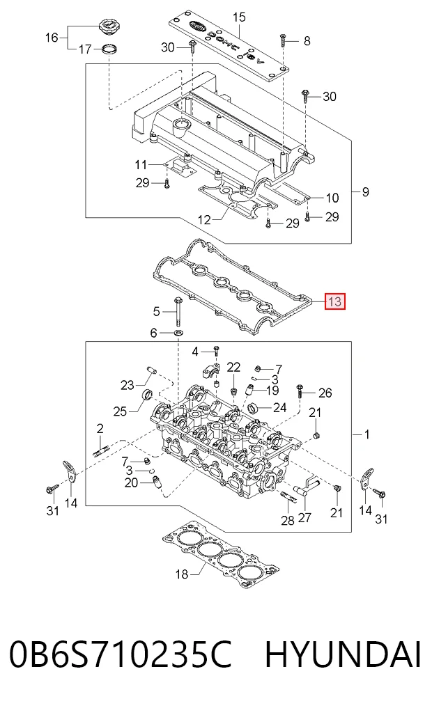 0B6S710235C Hyundai/Kia
