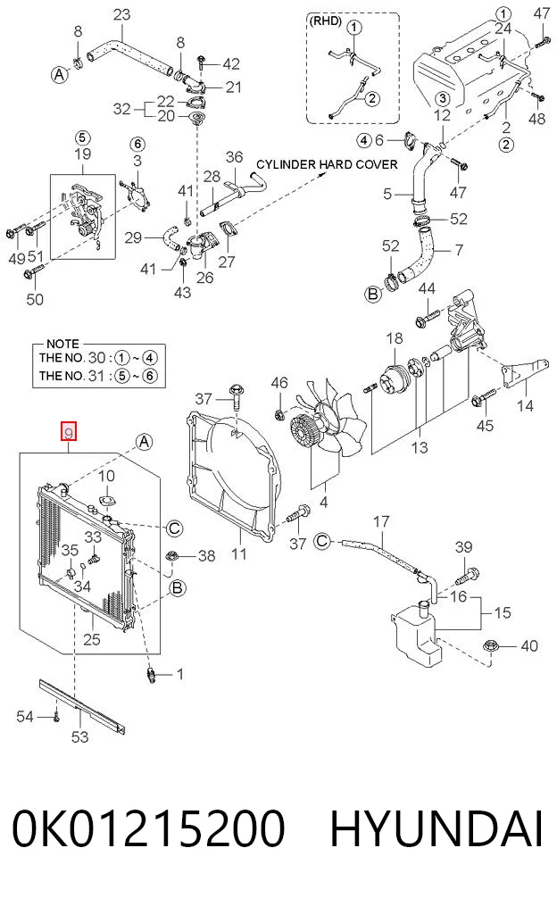 0K01215200 Hyundai/Kia