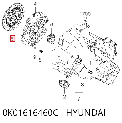 0K01616460C Hyundai/Kia