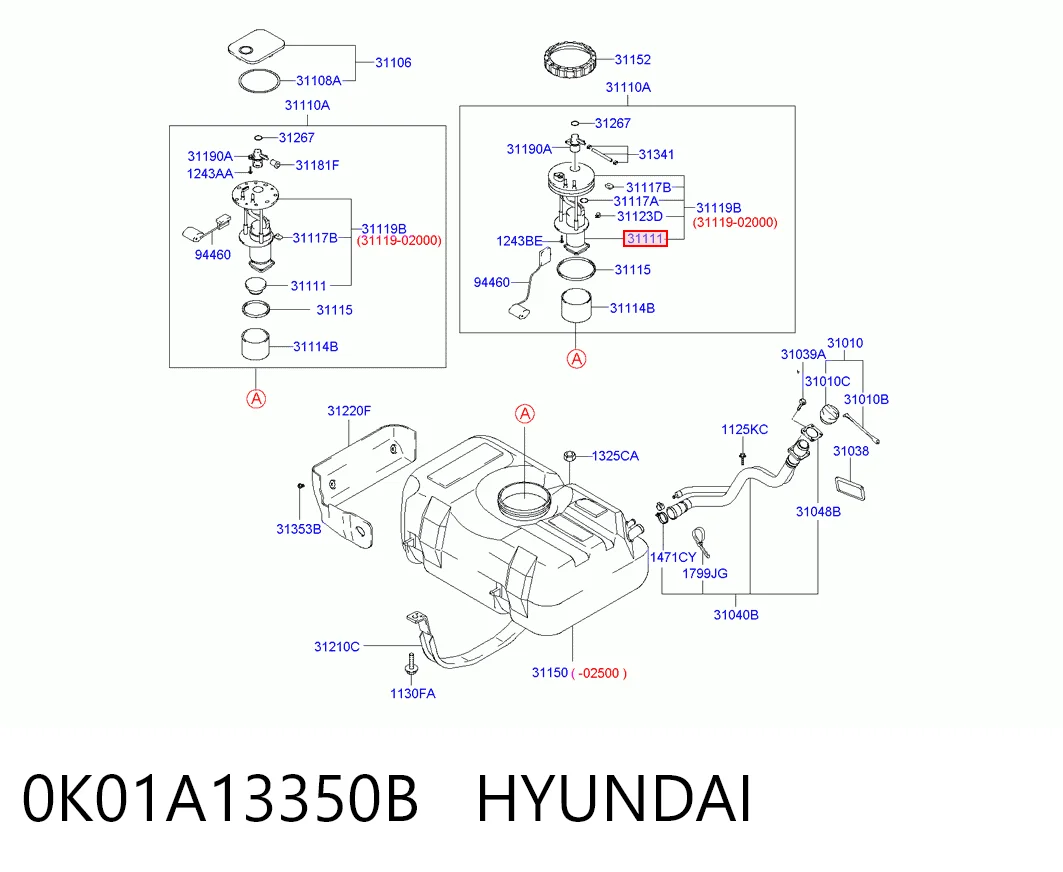 Compre 170420W005 Nissan/Infiniti Bomba de combustível elétrica submersível