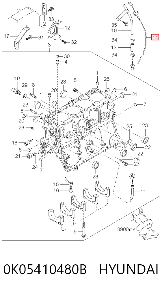 0K05410480B Hyundai/Kia