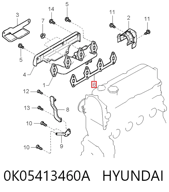 Vedante de tubo coletor de escape para Mazda 626 III GD