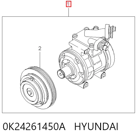  Compressor de aparelho de ar condicionado Toyota Corolla liftback (E10) (1992 - 1997) 