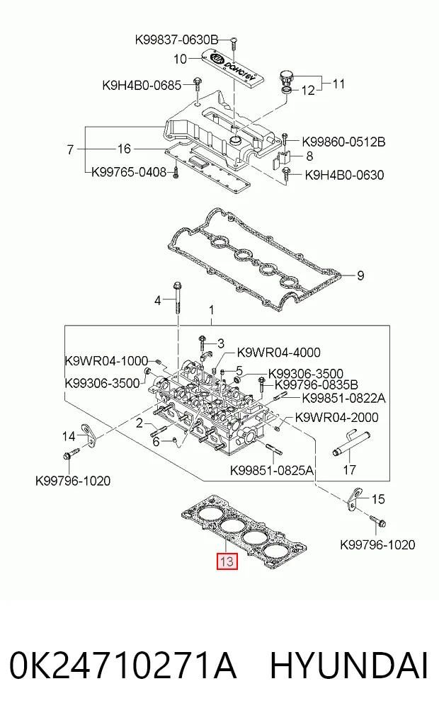 Compre Vedante de cabeça de motor (CBC) KIA Carens 1
