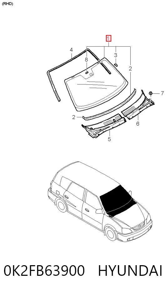 Pára-brisas KIA Carens  FJ ao melhor preço