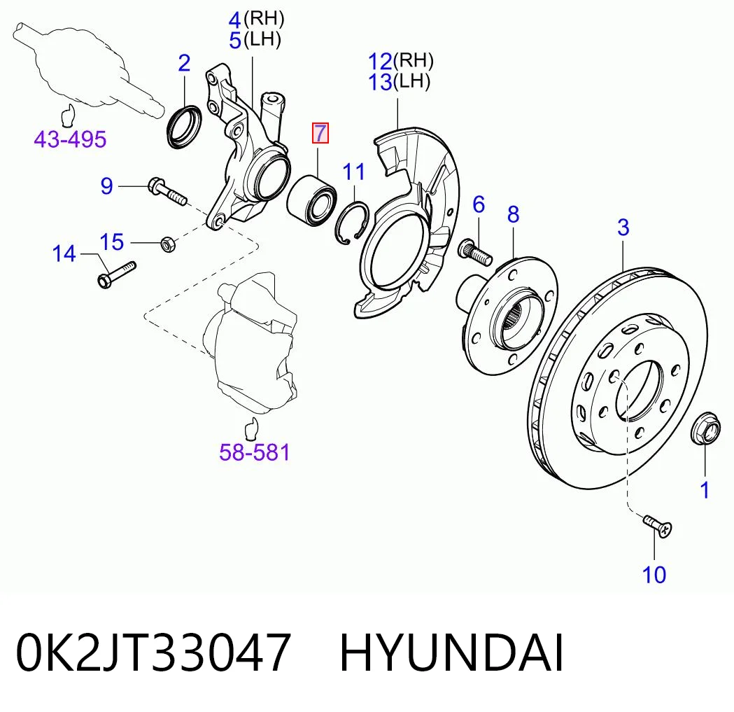 0K2JT33047 Hyundai/Kia
