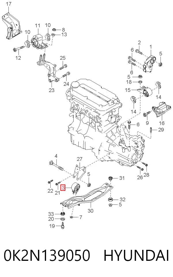 Coxim (suporte) dianteiro de motor KIA Carens preço, a partir de 23,17 USD