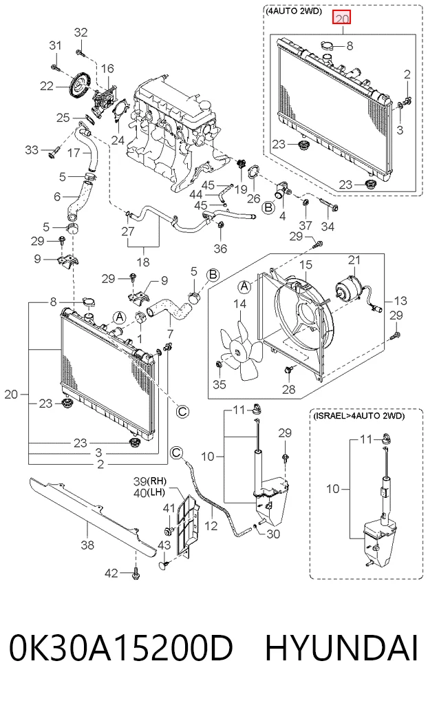 Radiador de esfriamento de motor Polcar 4115081 preço, a partir de 111,20 USD