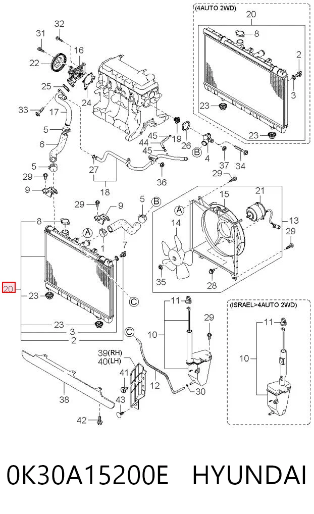 Compre 4115081 Polcar Radiador de esfriamento de motor