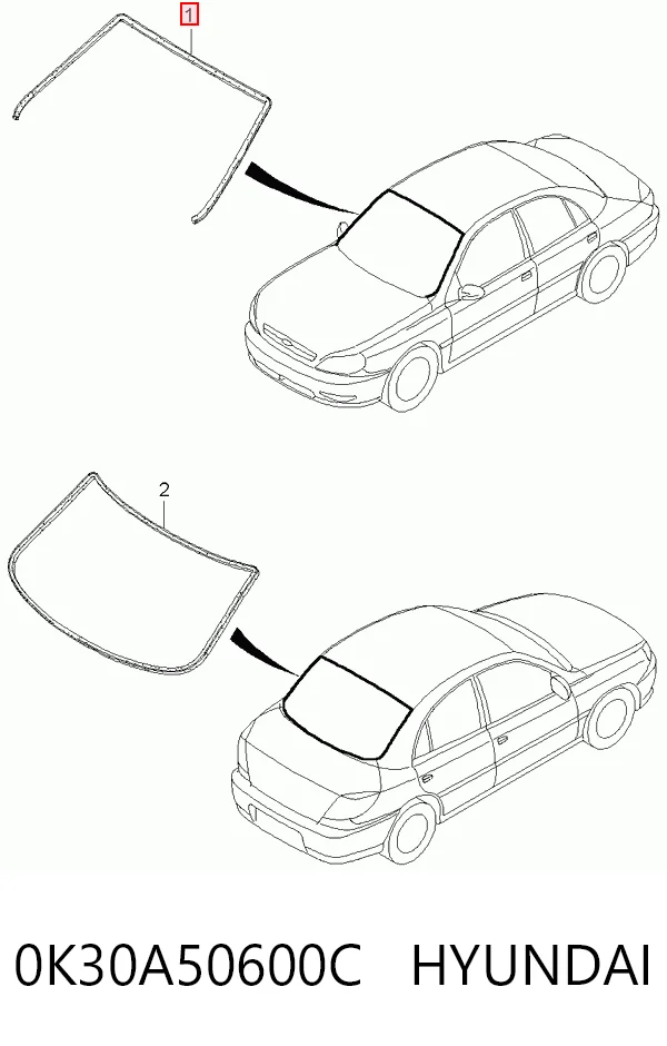 Moldura de pára-brisas KIA Rio   ao melhor preço