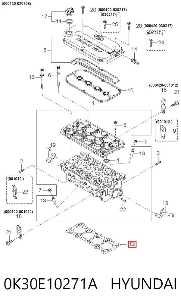 Compre Vedante de cabeça de motor (CBC) KIA Rio 1