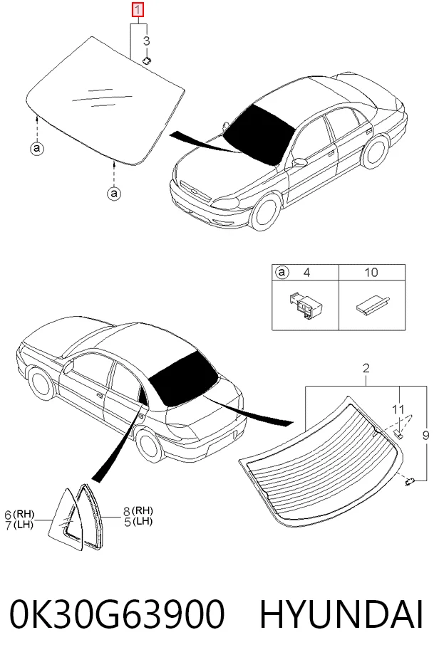 Pára-brisas KIA Rio  