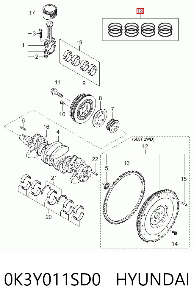0K3Y011SD0 Hyundai/Kia