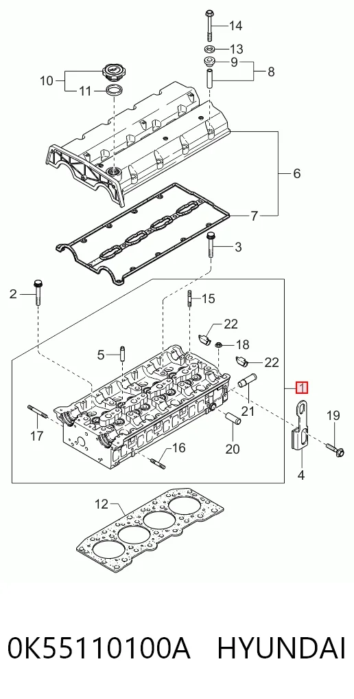 Cabeça de motor (CBC) KIA Carnival I UP