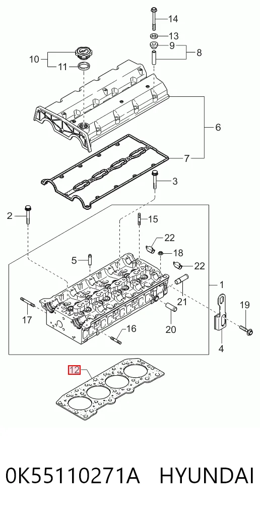 0K55110271A Hyundai/Kia