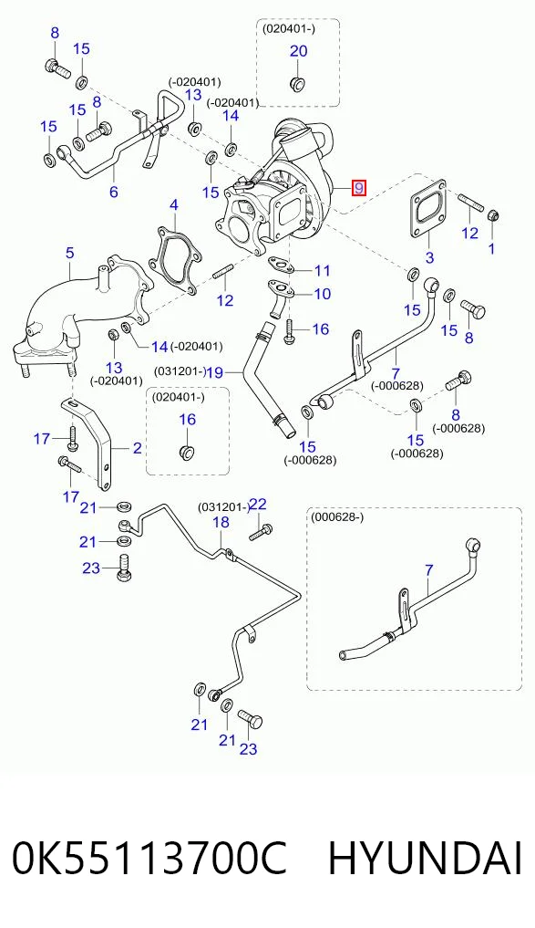 Turbina KIA Carnival I UP