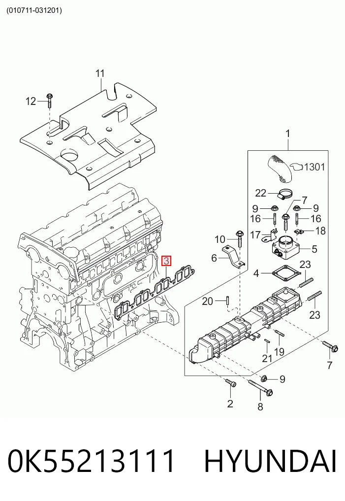 0K55213111 Hyundai/Kia