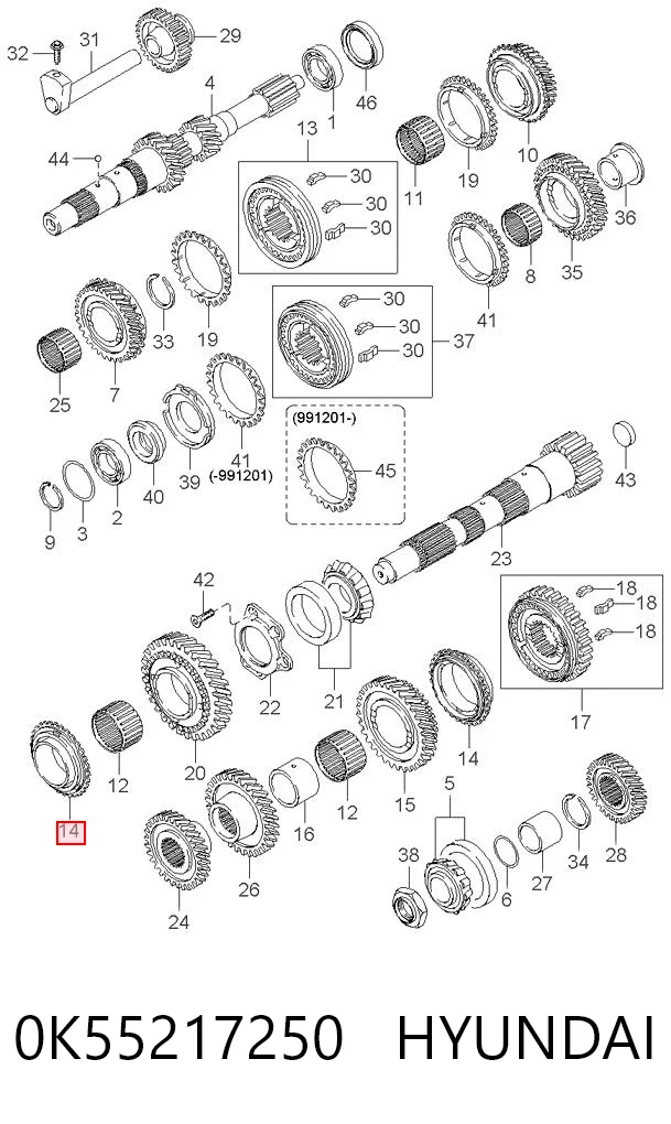 0K55217250 Hyundai/Kia