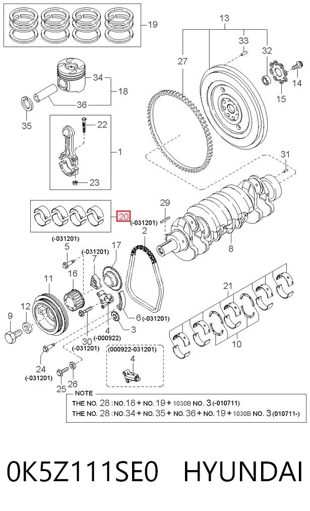 0K5Z111SE0 Hyundai/Kia