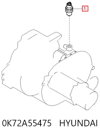 0K72A55475 Hyundai/Kia Sensor de velocidade