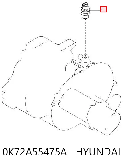 0K72A55475A Hyundai/Kia Sensor de velocidade