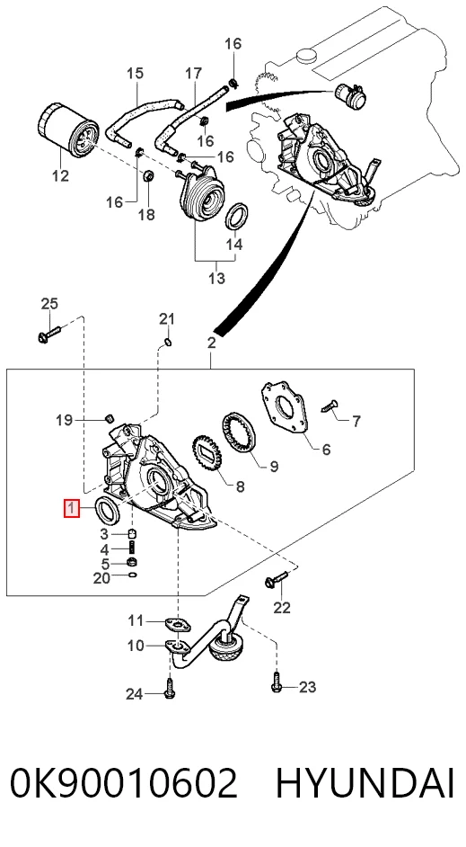 Compre Vedação dianteira da árvore distribuidora de motor Mazda 323 