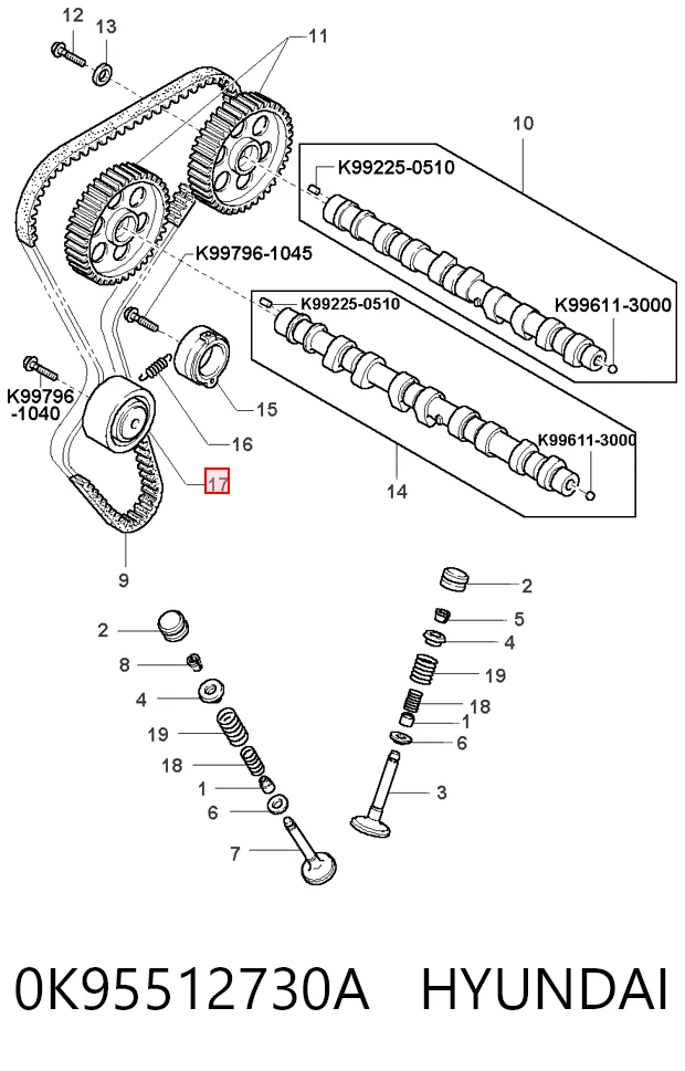 0K95512730A Hyundai/Kia