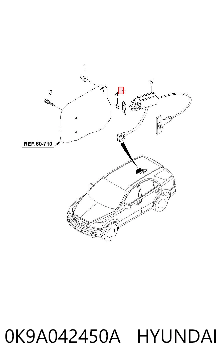 Alcapão do tanque de combustível KIA Sorento I JC ao melhor preço