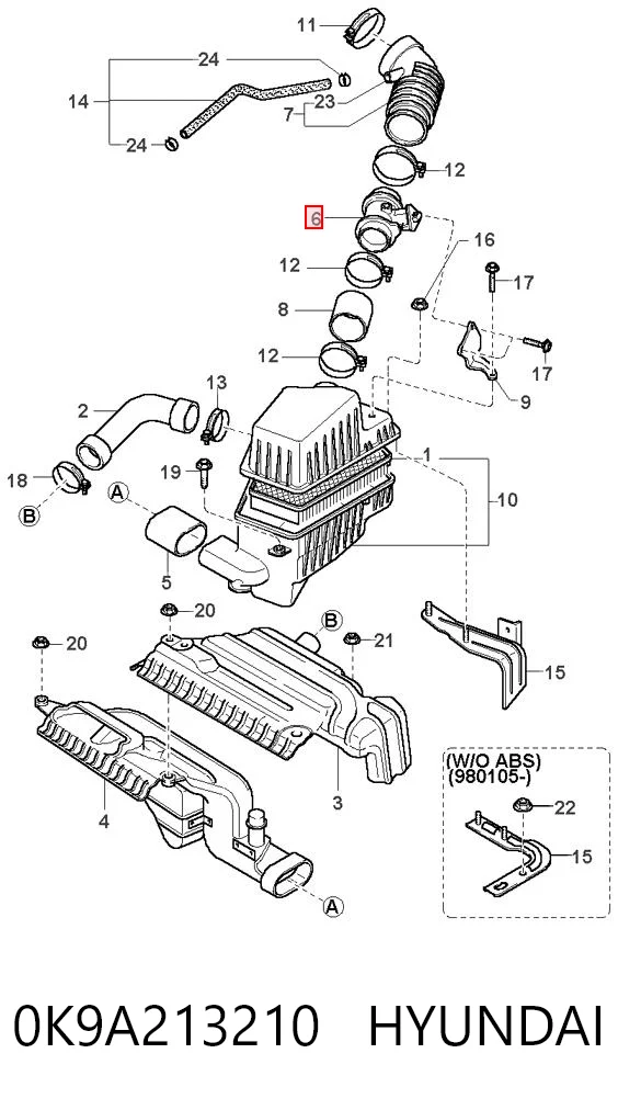 0K9A213210 Hyundai/Kia
