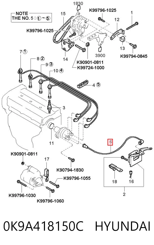 0K9A418150C Hyundai/Kia