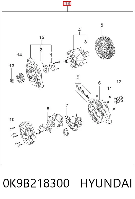 0K9B218300 Hyundai/Kia