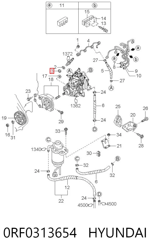 Kit de reparação do injetor KIA Sportage  K00 ao melhor preço